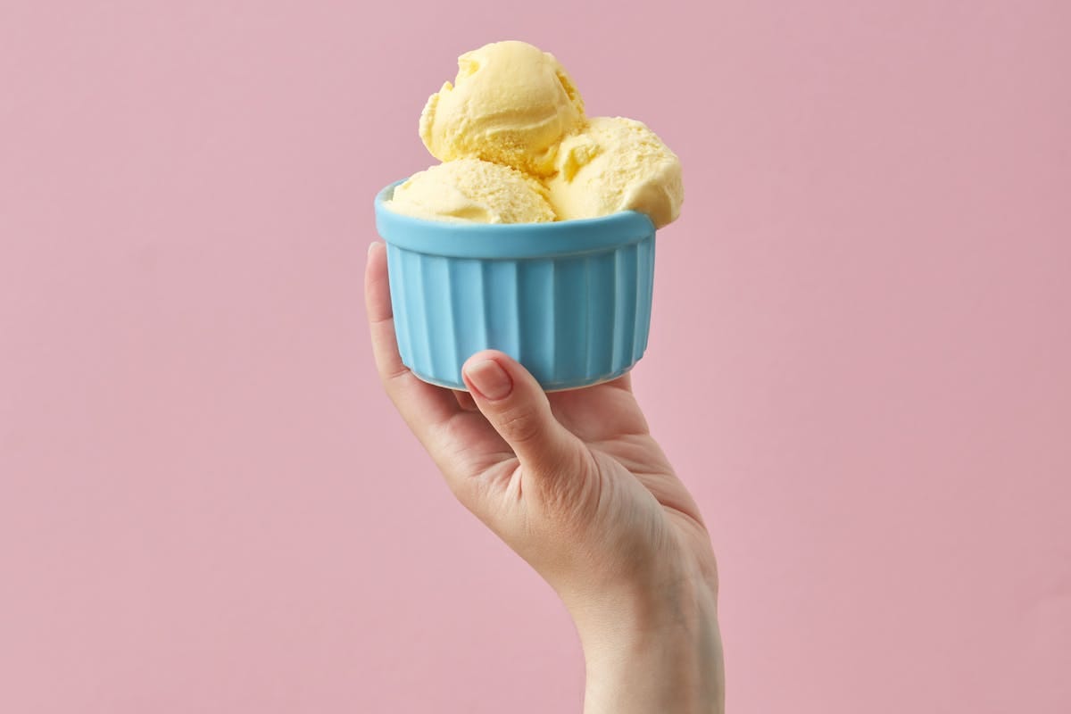 Sorvete Caseiro Cremoso de Baunilha